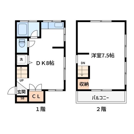 鹿骨１丁目戸建の物件間取画像